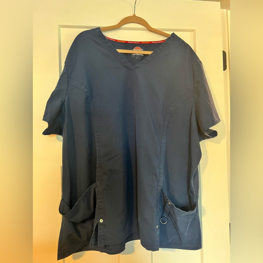 Scrub Set Dickies Women's Dark Blue Short Sleeve Top